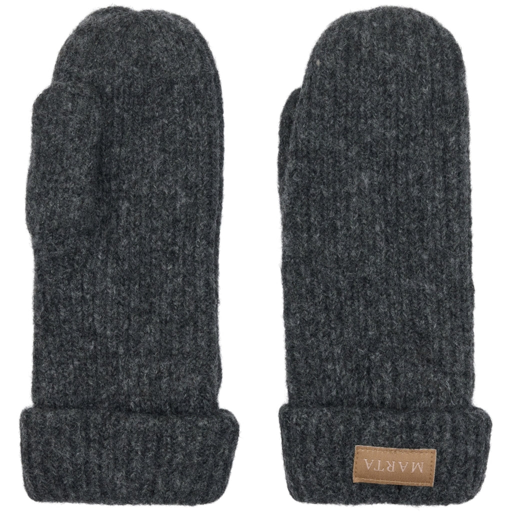 MARTA DU CHATEAU MdcLindsey Knit Mitten Gloves Grey Melange