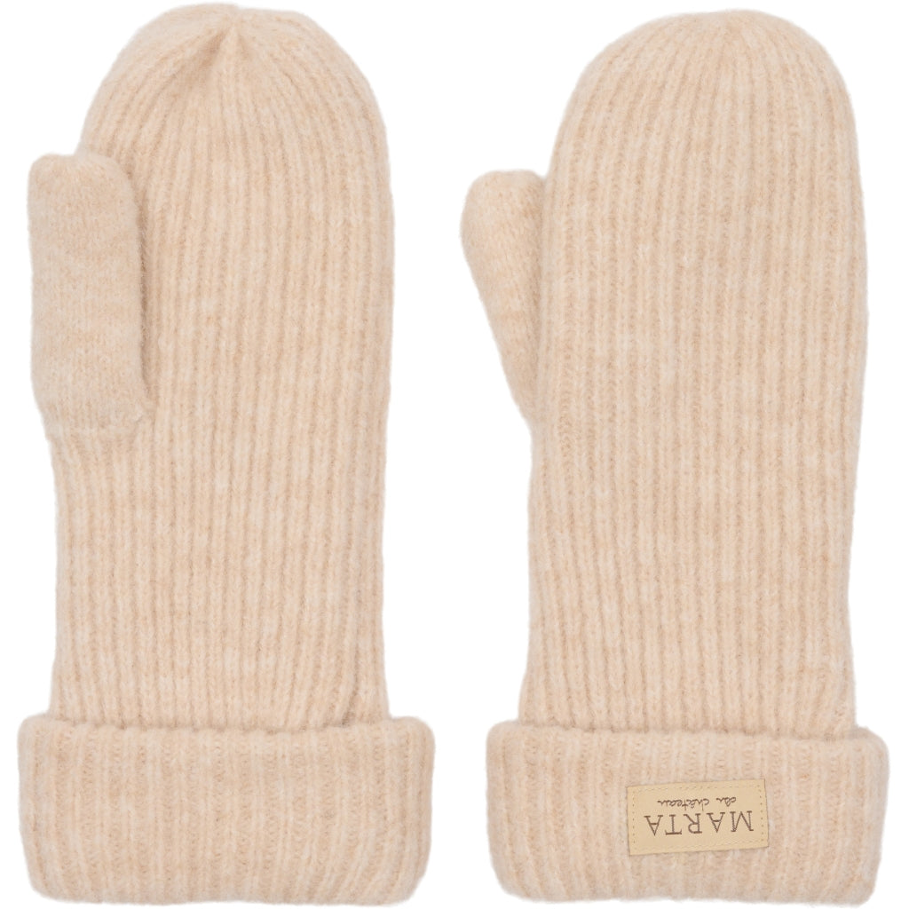 MARTA DU CHATEAU MdcLindsey Knit Mitten Gloves Offwhite