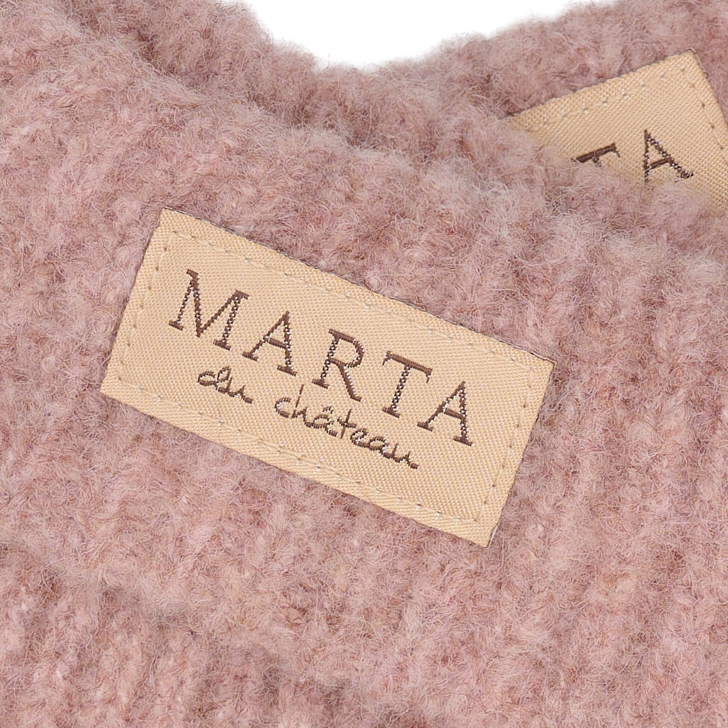 MARTA DU CHATEAU MdcLindsey Knit Mitten Gloves Rose