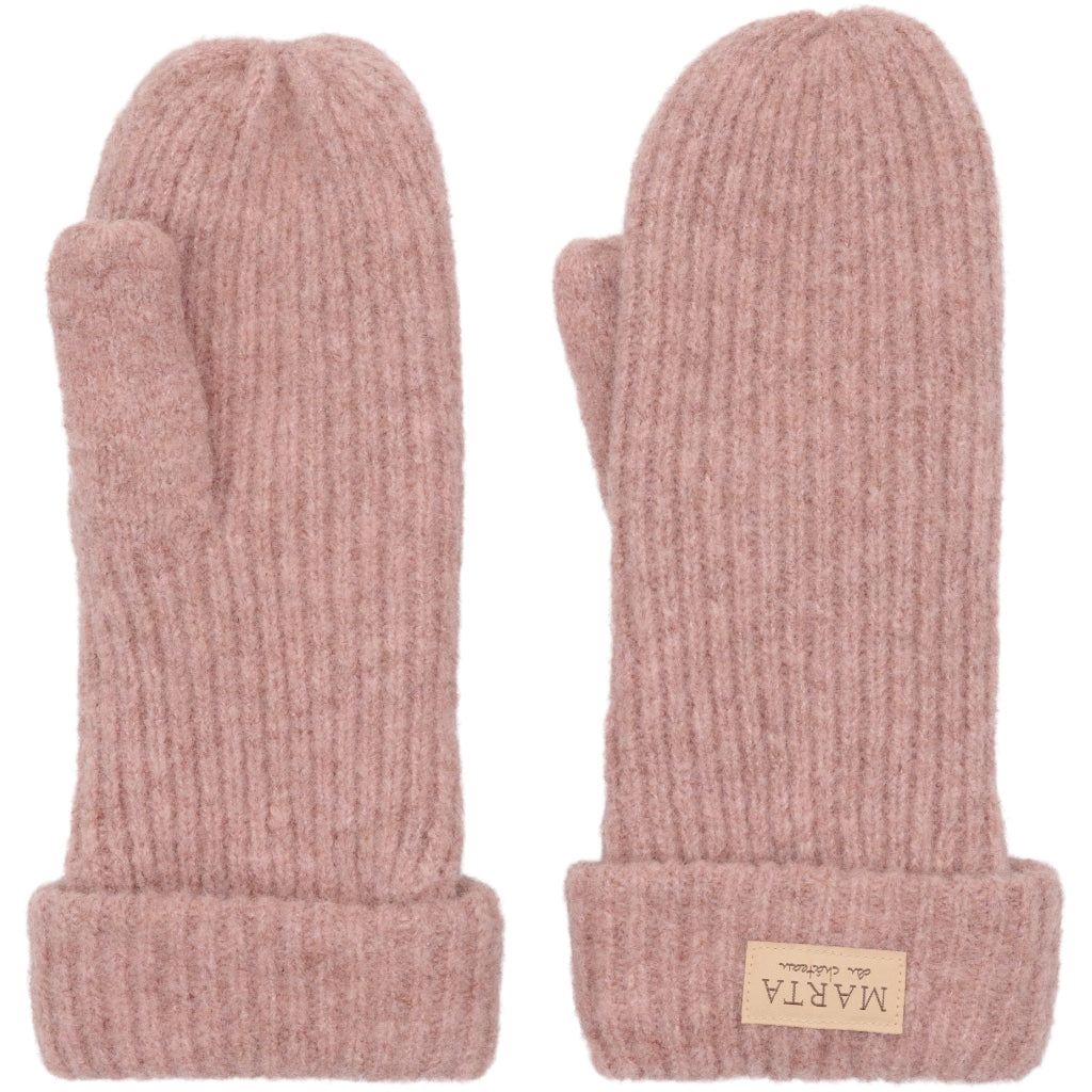 MARTA DU CHATEAU MdcLindsey Knit Mitten Gloves Rose