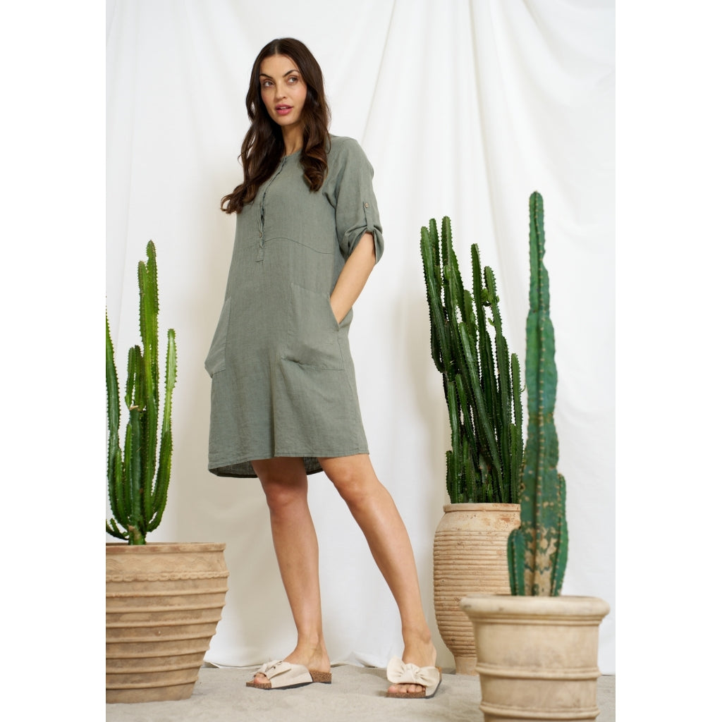 MARTA DU CHATEAU MdcMariella Dress Dress Military2828