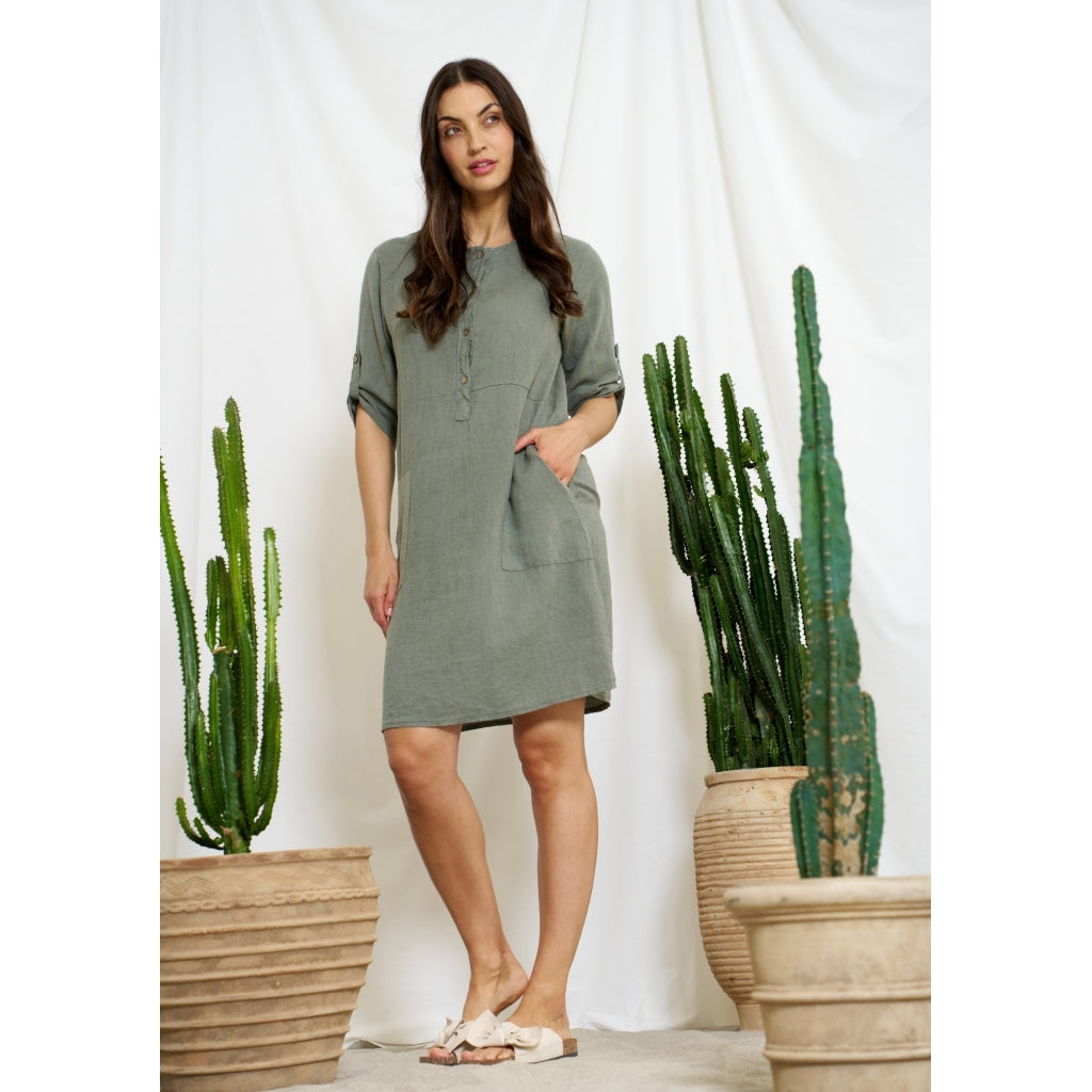 MARTA DU CHATEAU MdcMariella Dress Dress Military2828