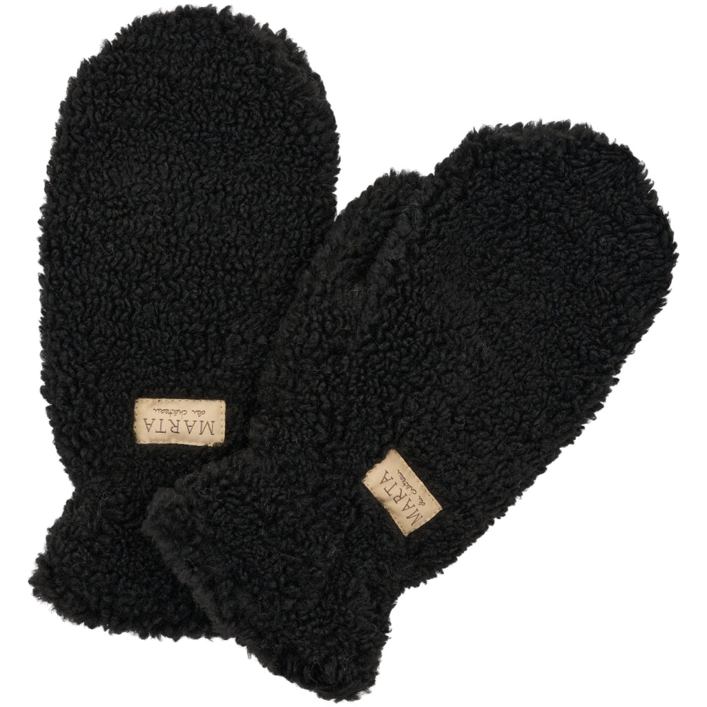 MARTA DU CHATEAU MdcNadi Teddy Mitten Gloves Black