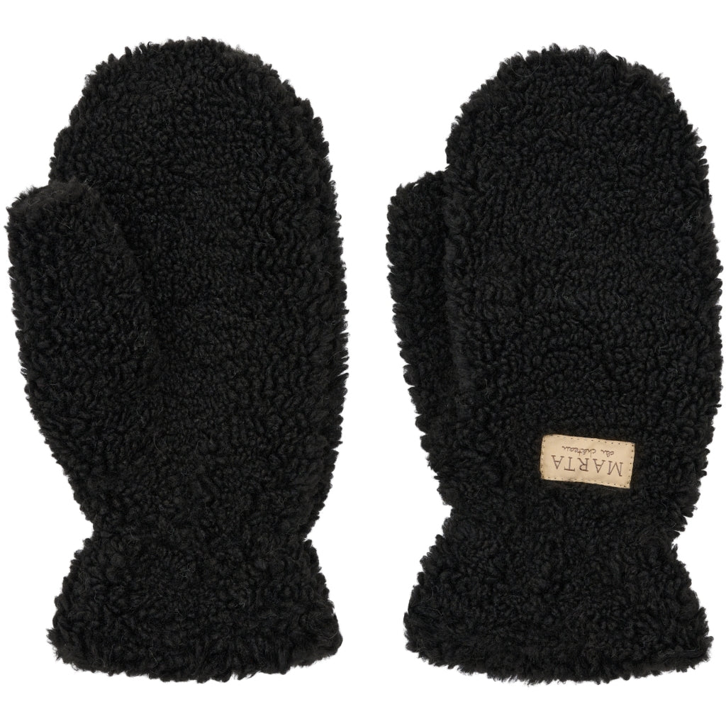 MARTA DU CHATEAU MdcNadi Teddy Mitten Gloves Black