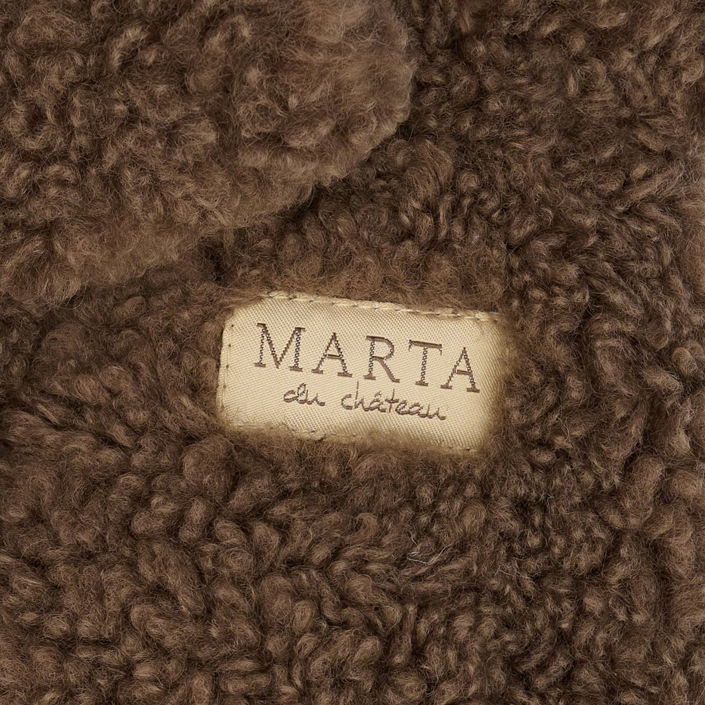 MARTA DU CHATEAU MdcNadi Teddy Mitten Gloves Brown