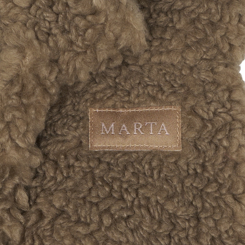 MARTA DU CHATEAU MdcNadi Teddy Mitten Gloves Fango