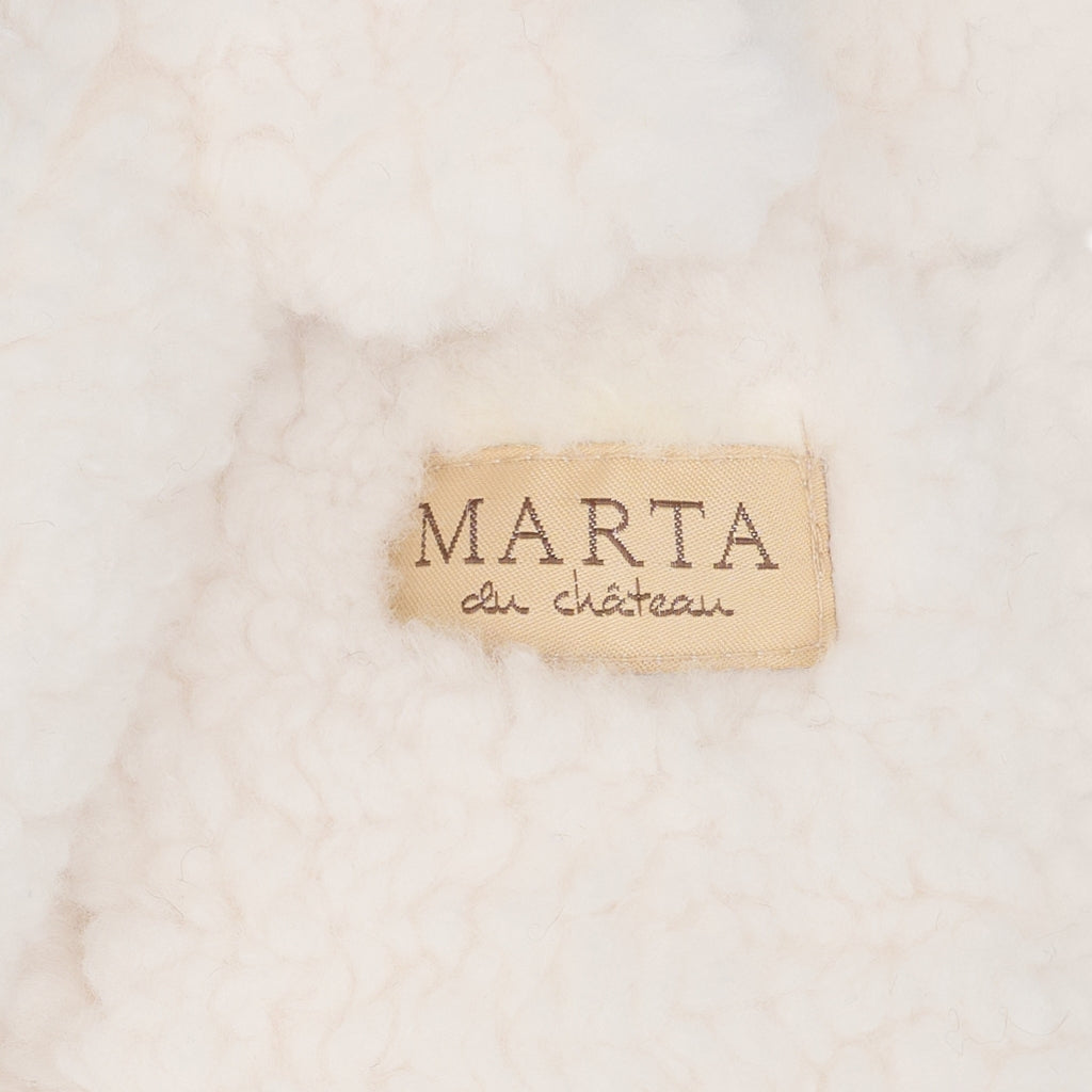 MARTA DU CHATEAU MdcNadi Teddy Mitten Gloves Offwhite
