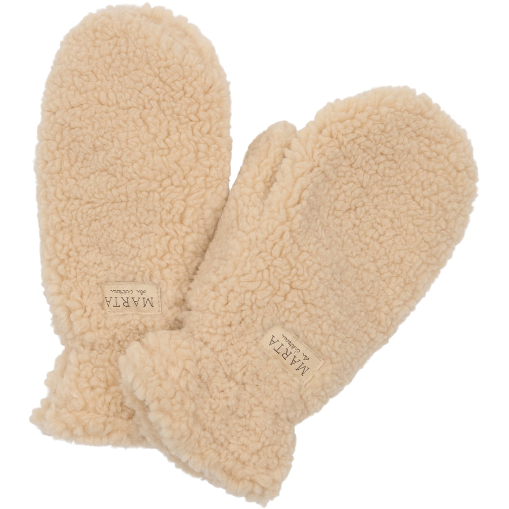 MARTA DU CHATEAU MdcNadi Teddy Mitten Gloves Sand