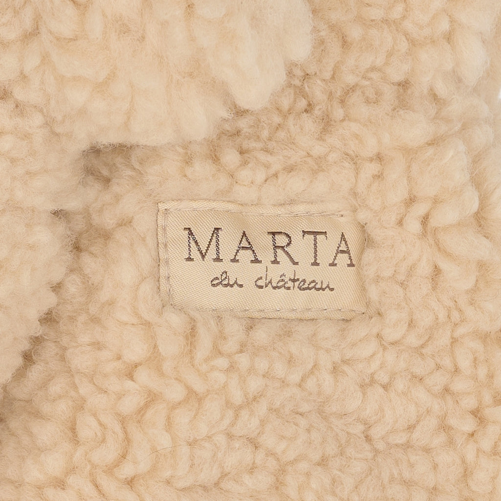 MARTA DU CHATEAU MdcNadi Teddy Mitten Gloves Sand