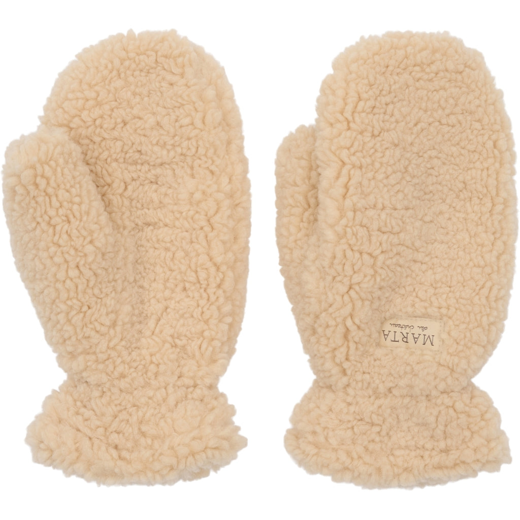 MARTA DU CHATEAU MdcNadi Teddy Mitten Gloves Sand