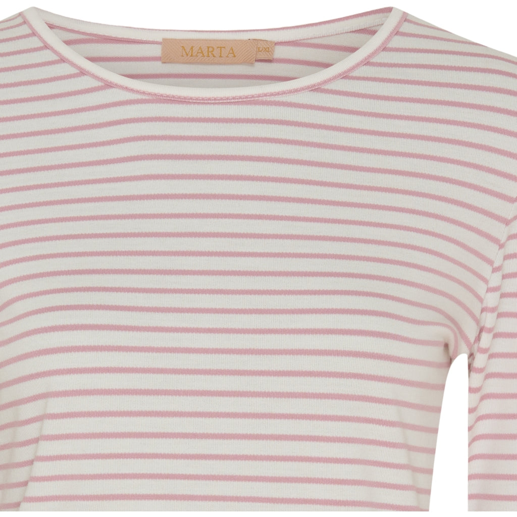 MARTA DU CHATEAU MdcNancy LS Tee LS Tee Rose/white