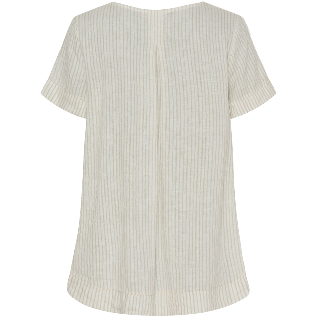 MARTA DU CHATEAU MdcNatalie Blouse Blouse Panna Beige 1752 Stripe