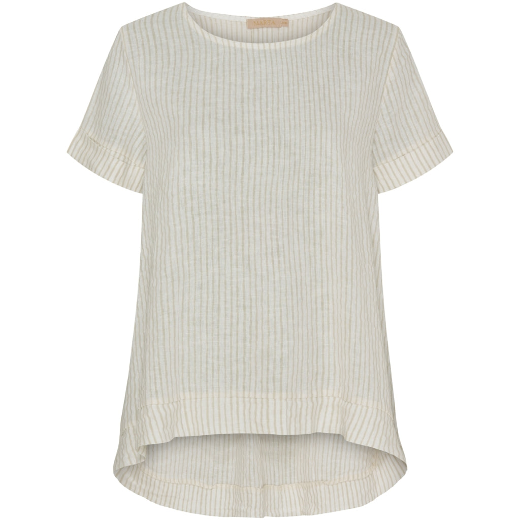 MARTA DU CHATEAU MdcNatalie Blouse Blouse Panna Beige 1752 Stripe