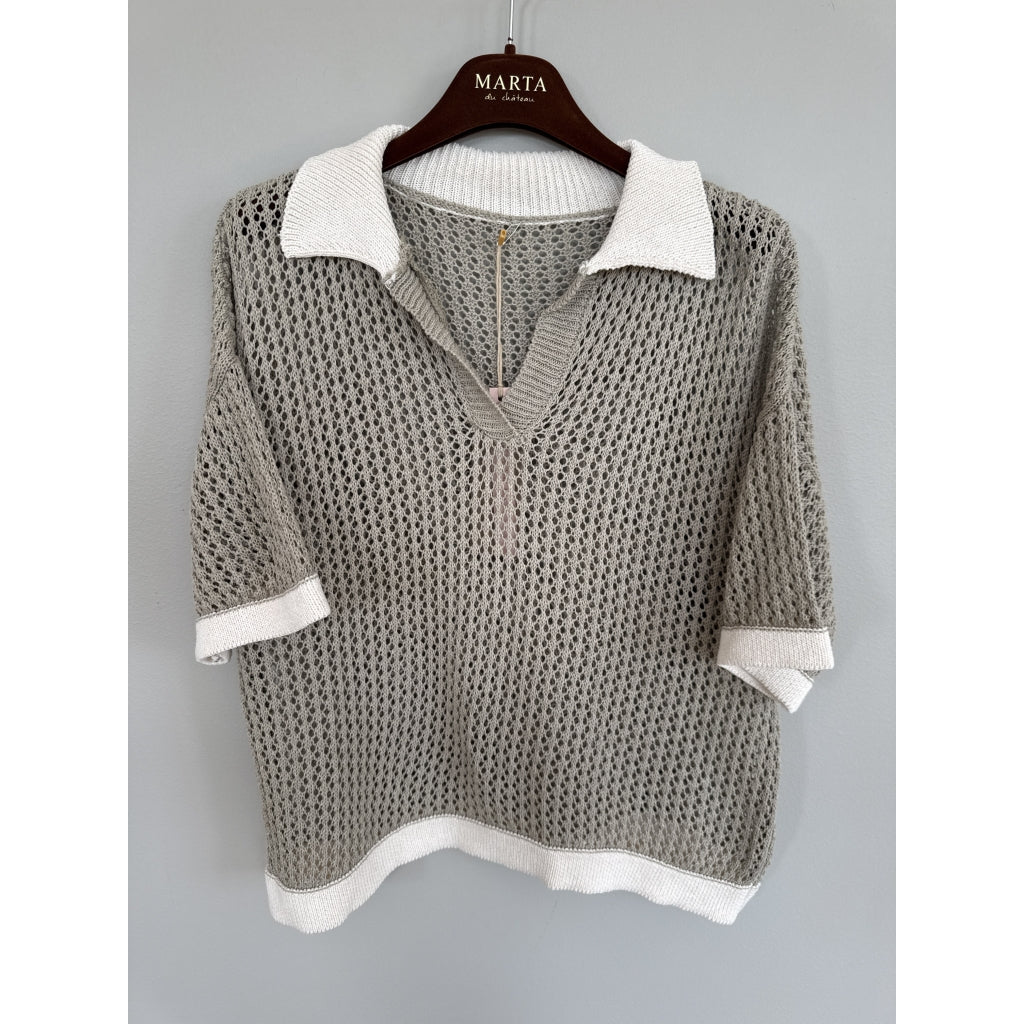 MARTA DU CHATEAU MdcNayeli Knit Knit Fango/Calce