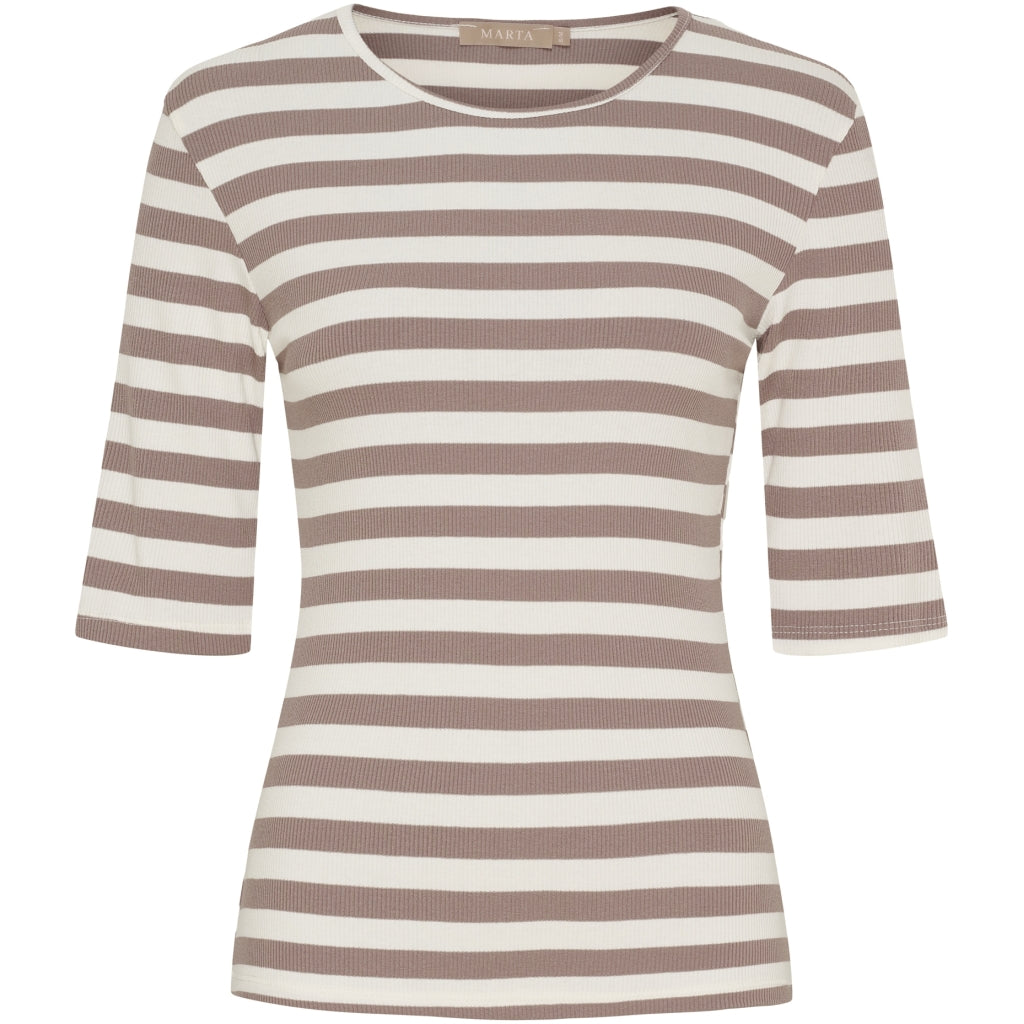 MARTA DU CHATEAU Marta du Chateau dame T-Shirt MdcNena 7524 T-shirt Tortora