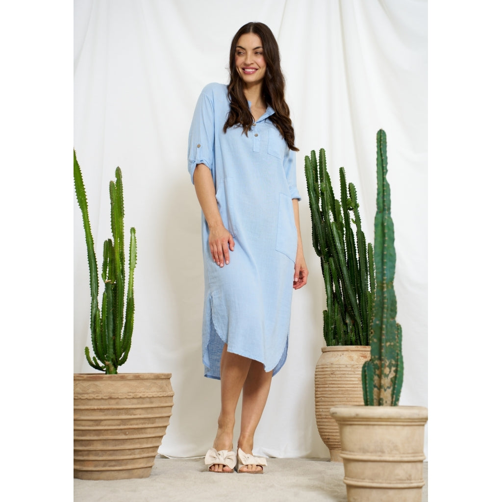 MARTA DU CHATEAU MdcNess Dress Dress Celeste2389