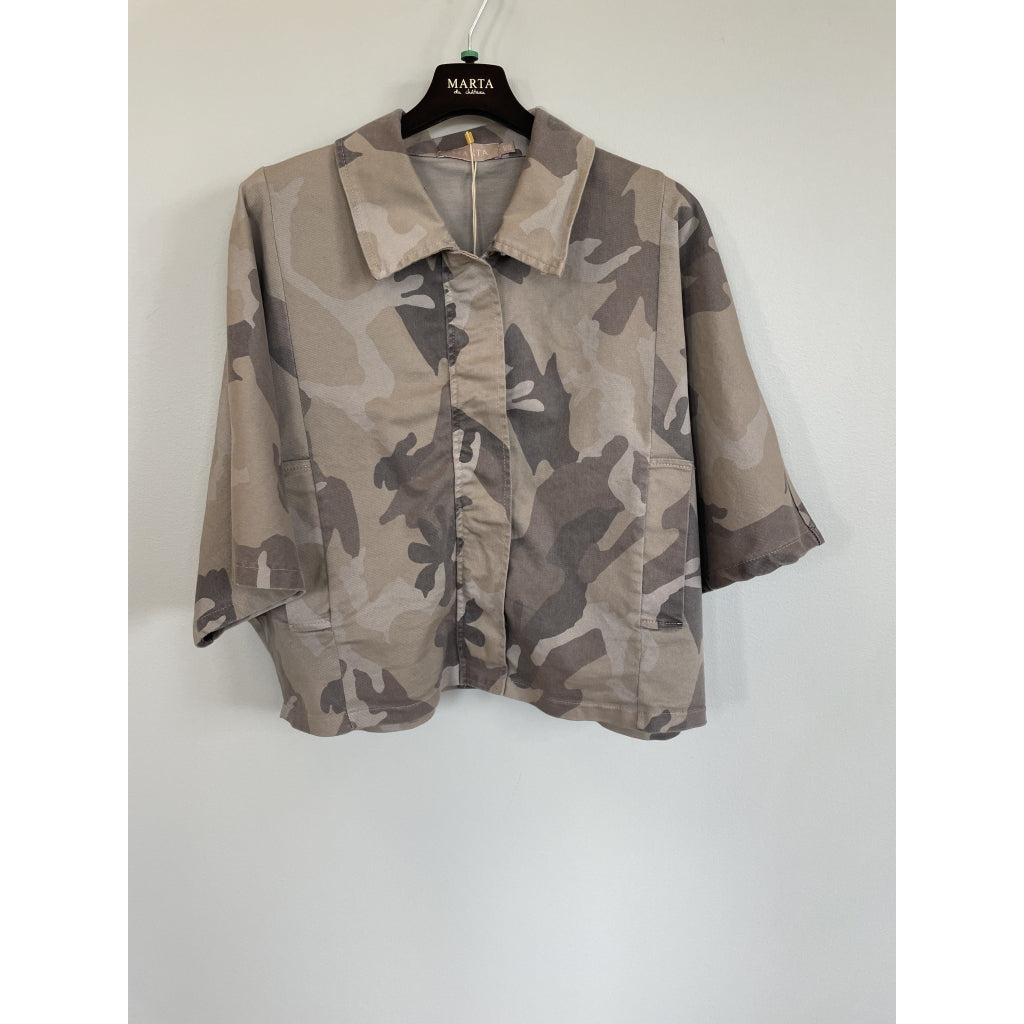 MARTA DU CHATEAU MdcQuartz Jacket Jacket Beige camo