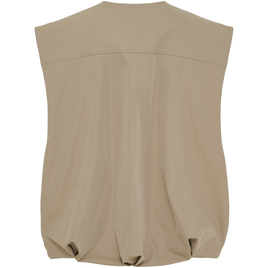 MARTA DU CHATEAU MdcTanja Vest Vest Dark Beige