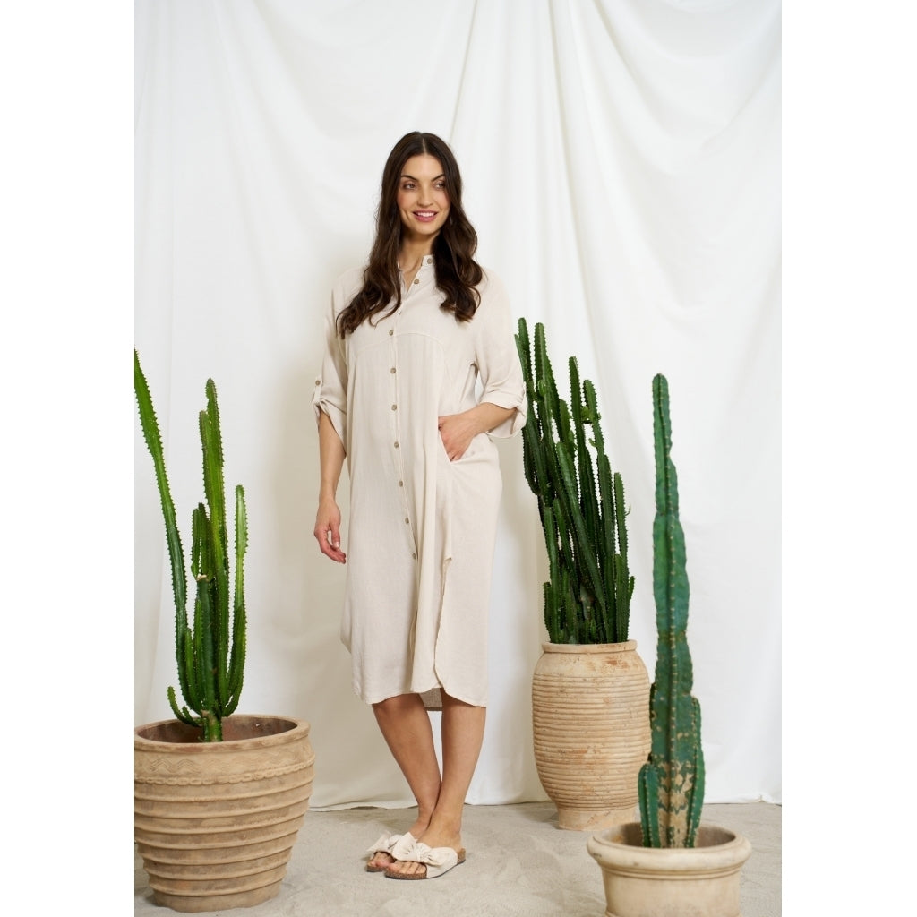 MARTA DU CHATEAU MdcVioletta Dress Dress Sabbia