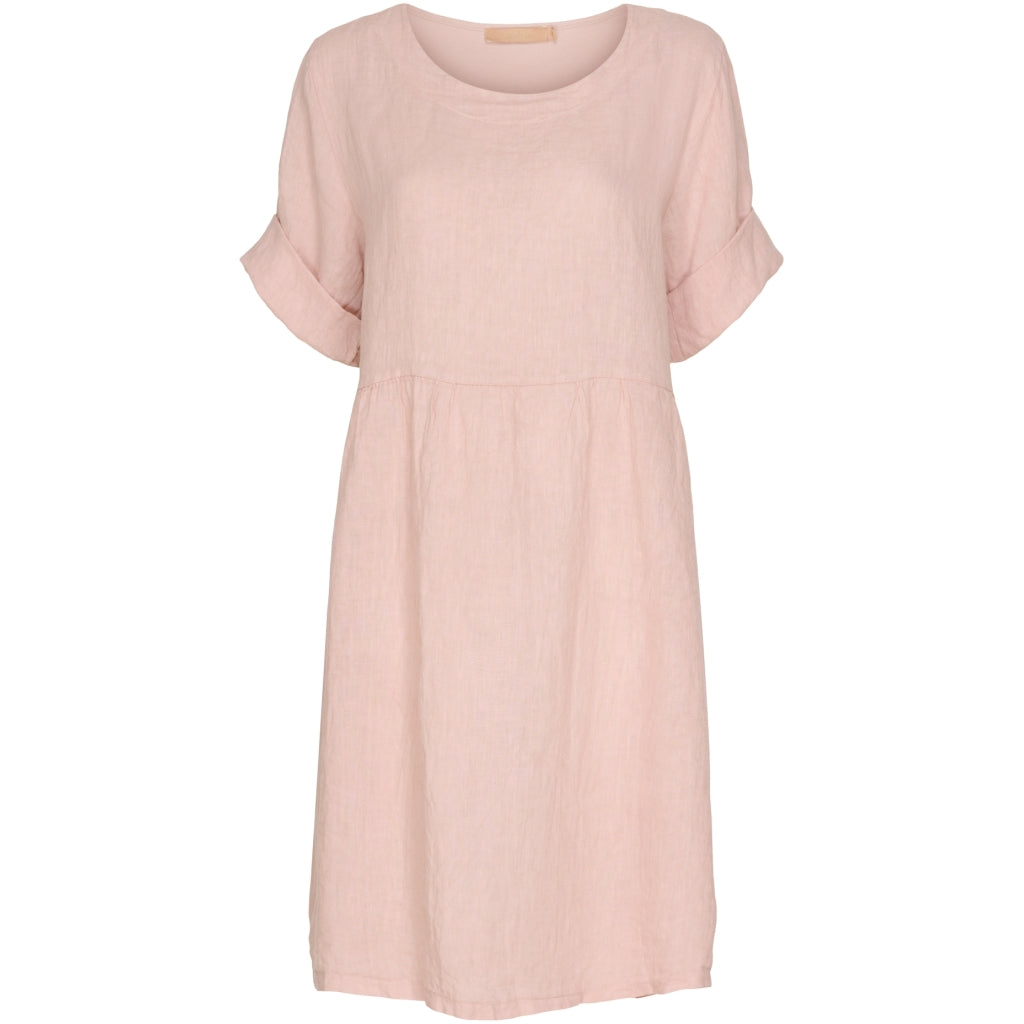 MARTA DU CHATEAU Hørkjole med rund hals Dress Rose