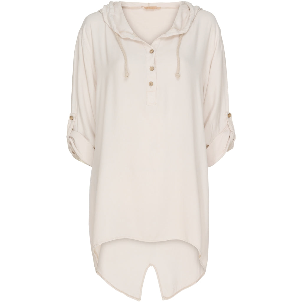 MARTA DU CHATEAU Løstsiddende bluse m. hætte Restudsalg Sable