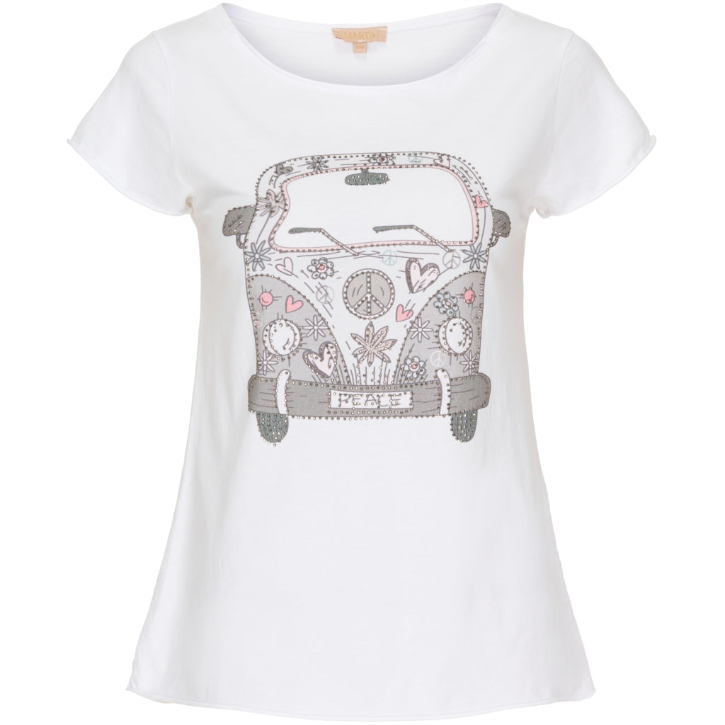MARTA DU CHATEAU Marta Du Chateau Tee 0301 Bus Restudsalg Grey