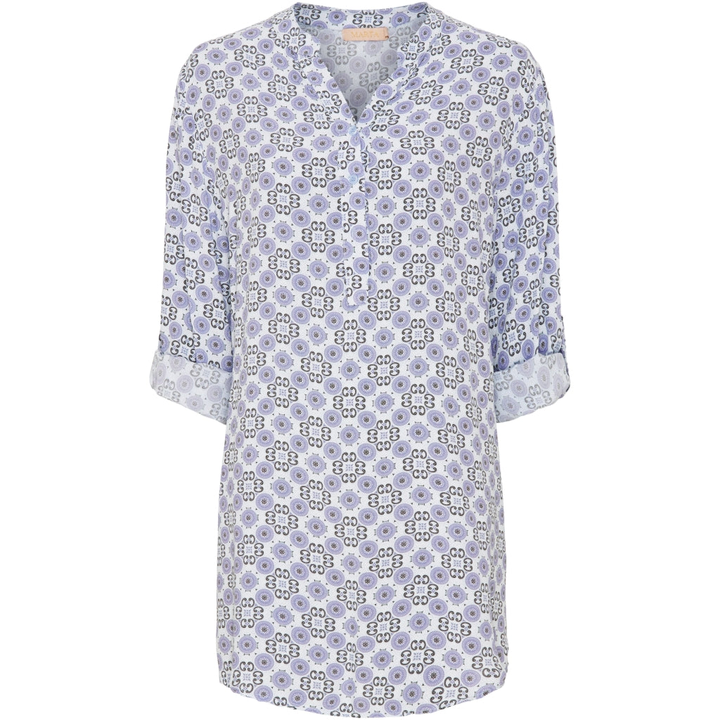 MARTA DU CHATEAU Marta Du Chateau dame Tunika 0303-4 Restudsalg Celeste Blue