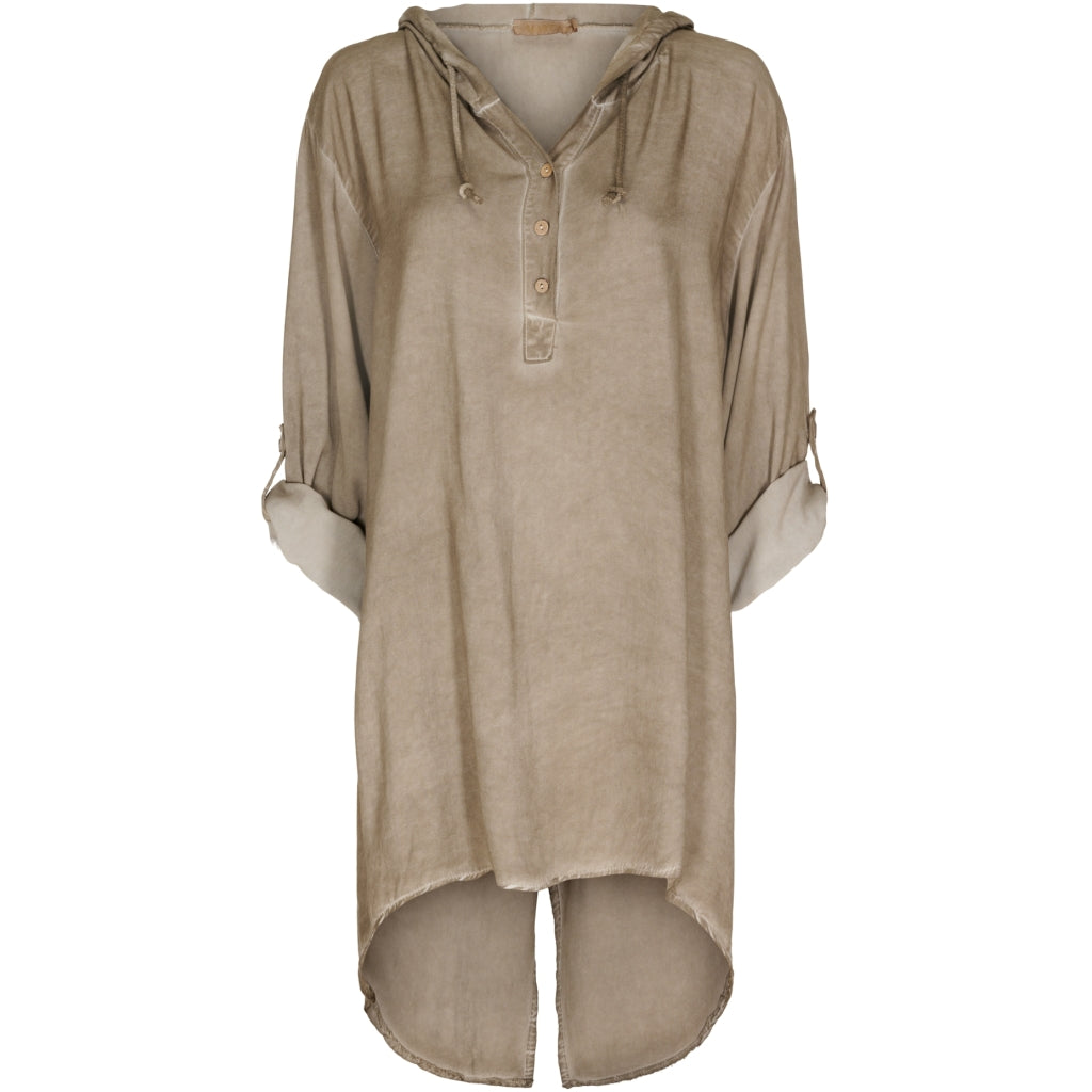 MARTA DU CHATEAU Marta Du Chateau dame Tunika 3125 Cold Wash Restudsalg Cold Wash Fango