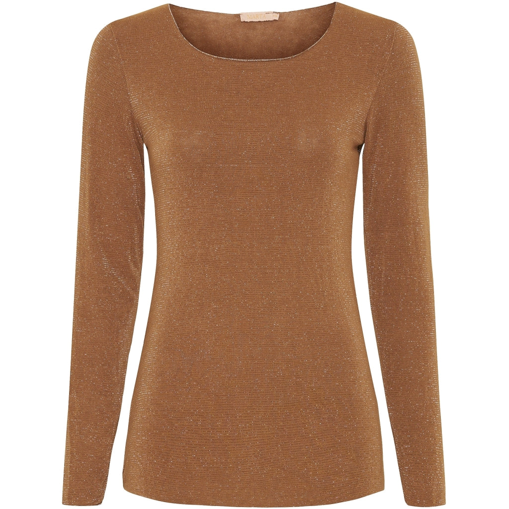 MARTA DU CHATEAU Marta Du Chateau dame bluse 10298/Y T-shirt long sleeves Sigaro