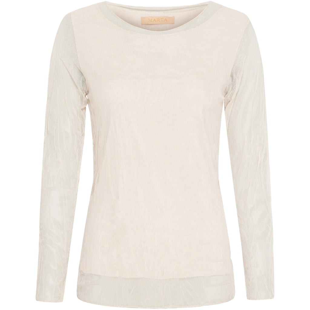 MARTA DU CHATEAU Marta Du Chateau dame bluse 1708 Restudsalg Beige