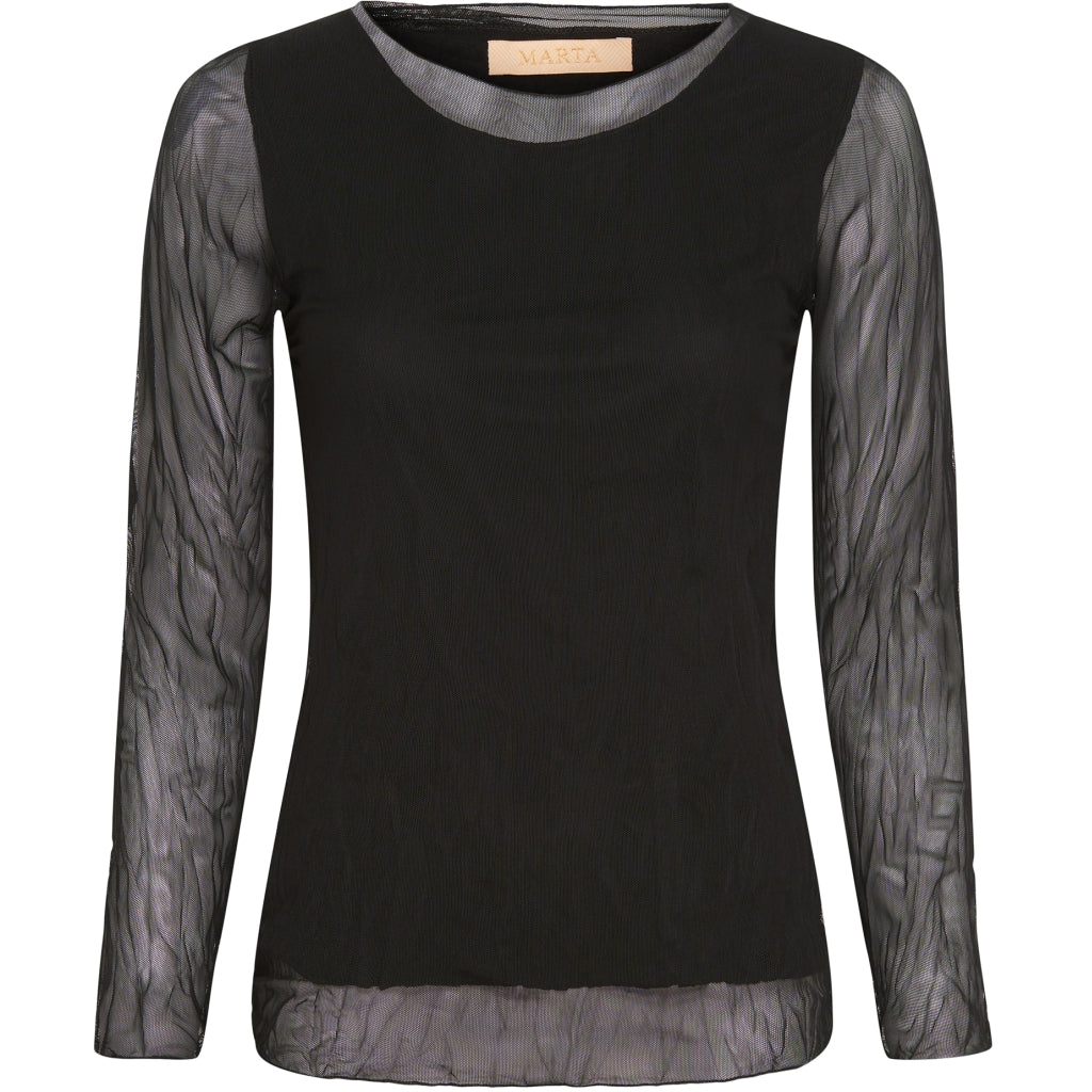 MARTA DU CHATEAU Marta Du Chateau dame bluse 1708 Restudsalg Black