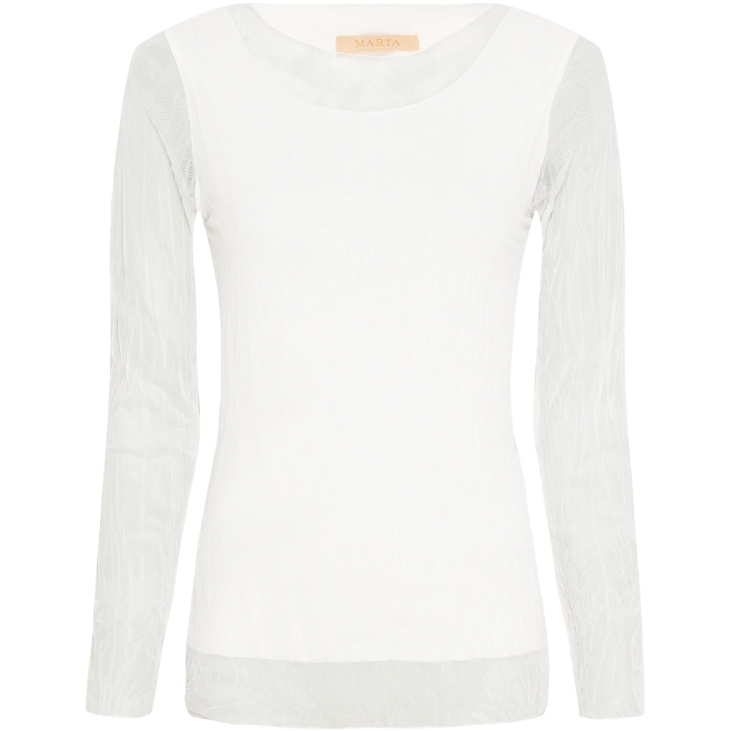 MARTA DU CHATEAU Marta Du Chateau dame bluse 1708 Restudsalg White