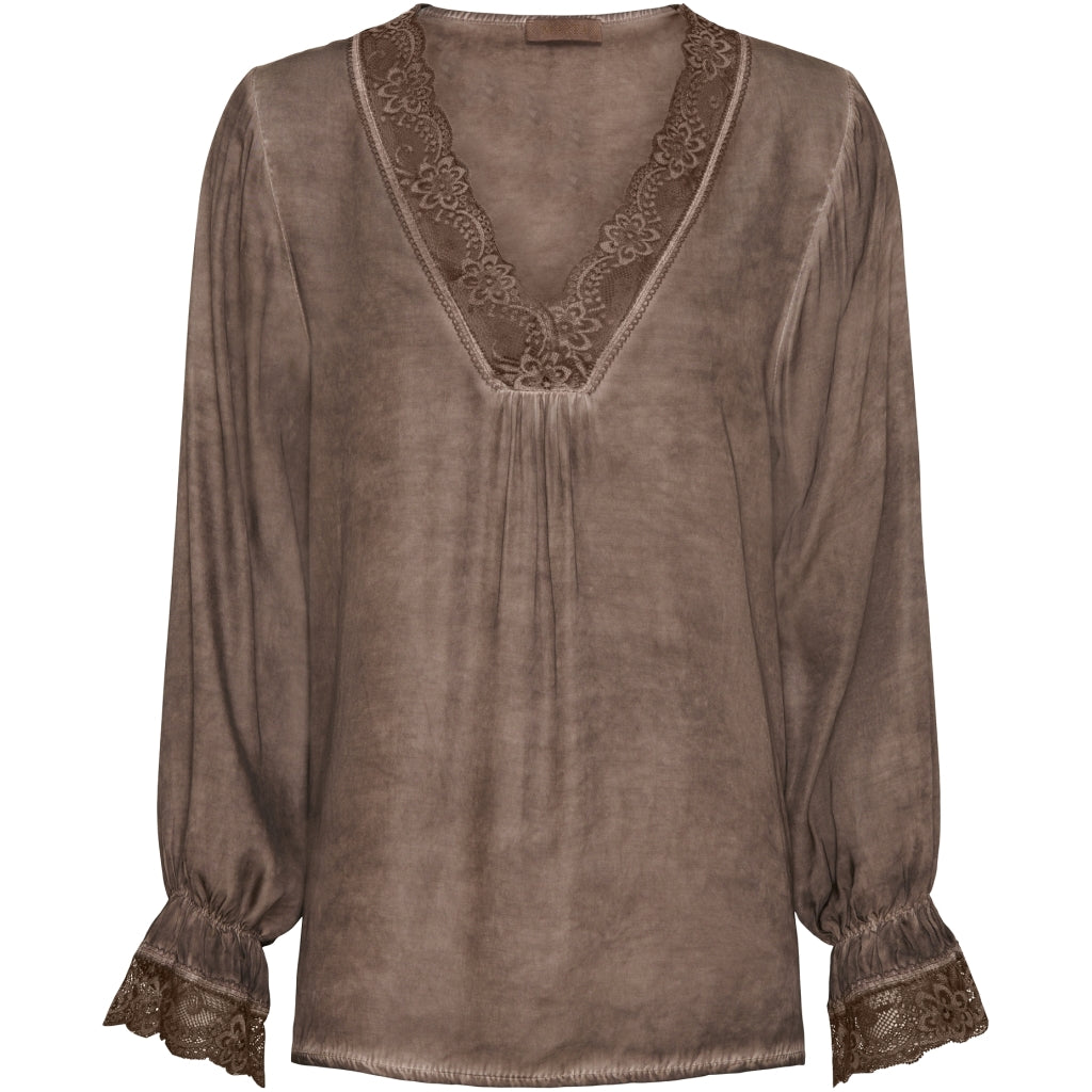 MARTA DU CHATEAU Marta Du Chateau dame bluse 22364 Restudsalg Brown