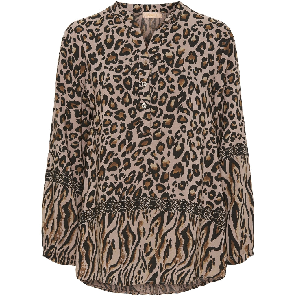 MARTA DU CHATEAU Marta Du Chateau dame bluse 2260 Restudsalg Fango Leo