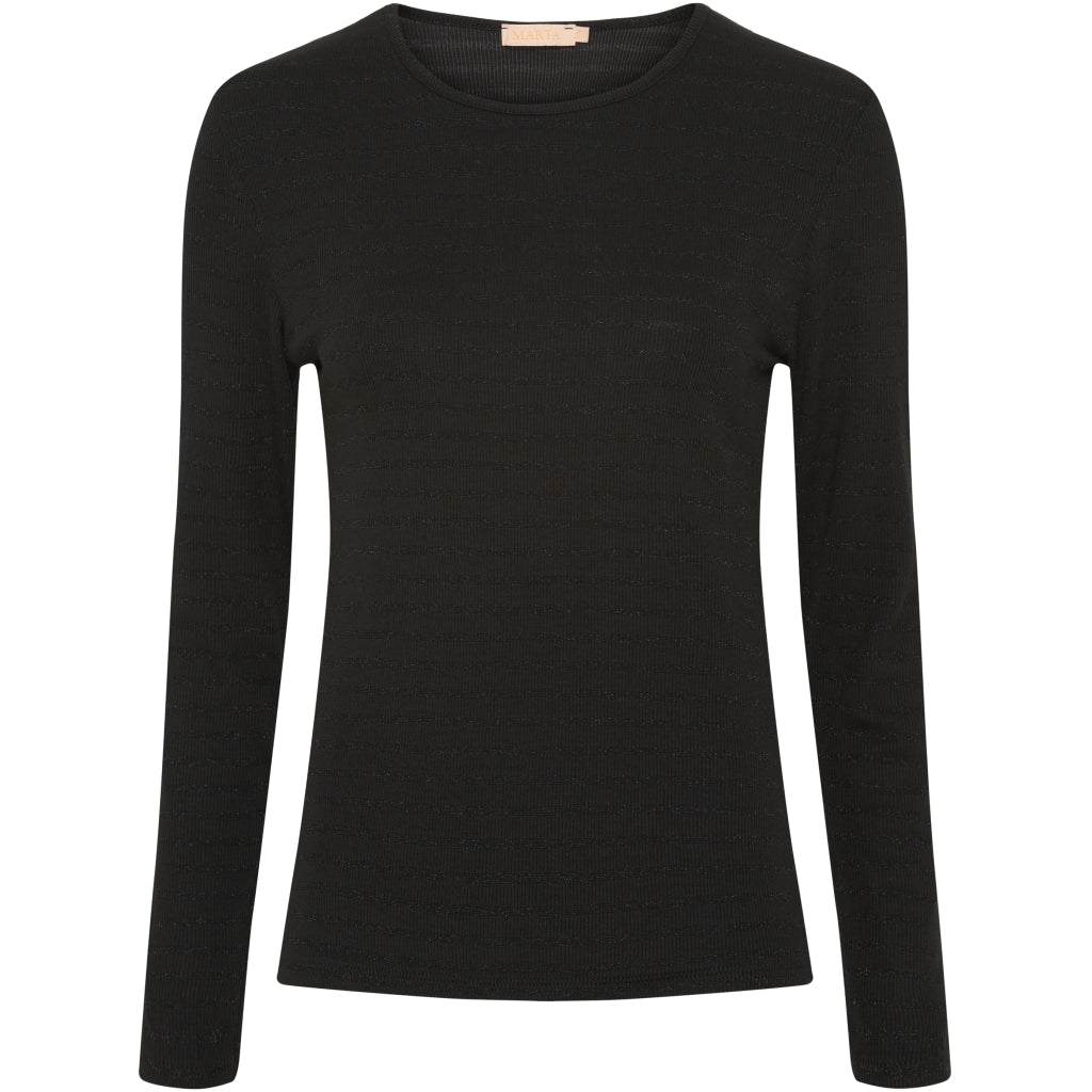 MARTA DU CHATEAU Marta Du Chateau dame bluse 5356 T-shirt Black/Black