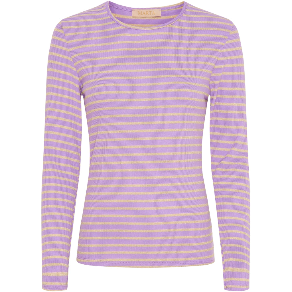 MARTA DU CHATEAU Marta Du Chateau dame bluse 5356 T-shirt Lilac/Gold