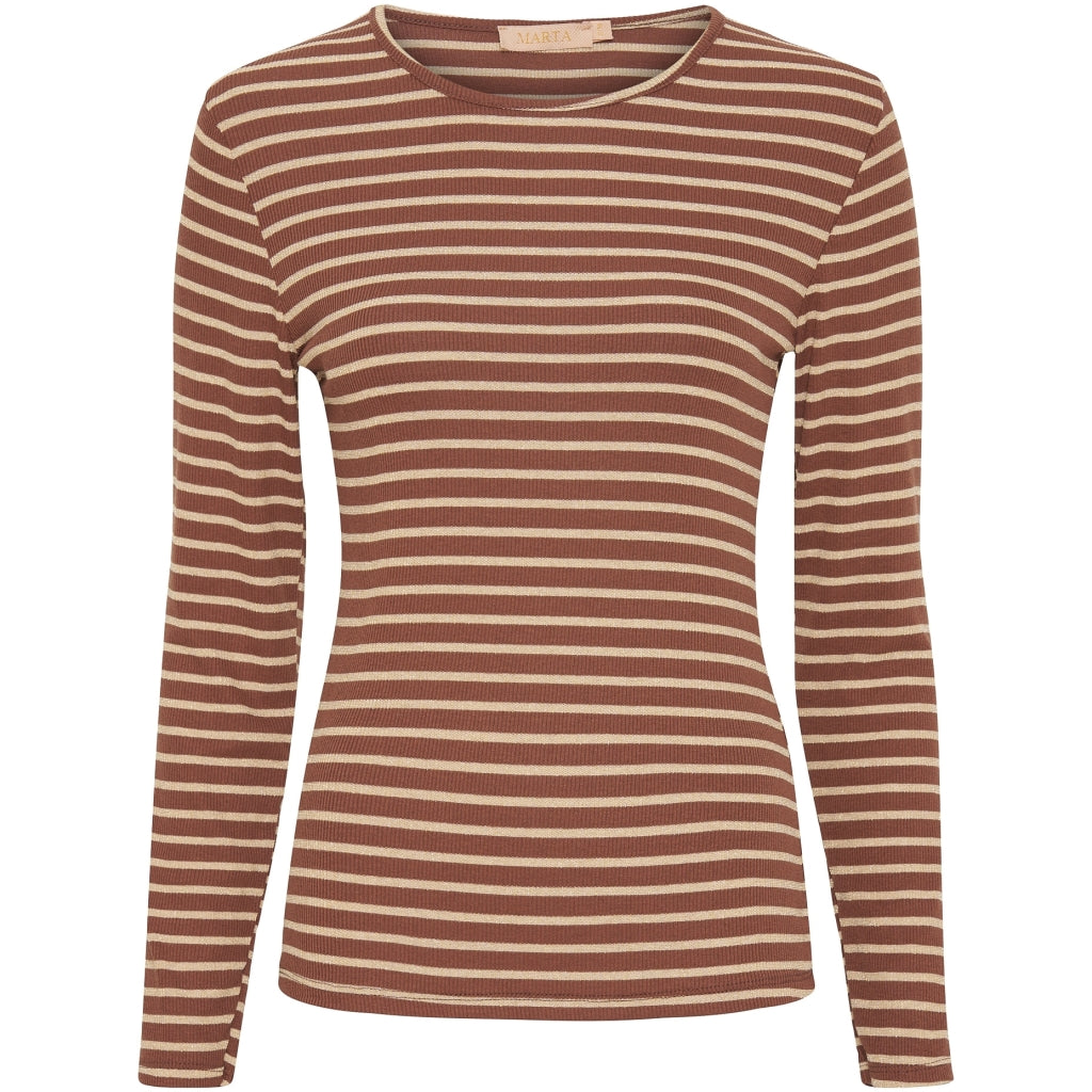 MARTA DU CHATEAU Marta Du Chateau dame bluse 5356 T-shirt Noce/Gold