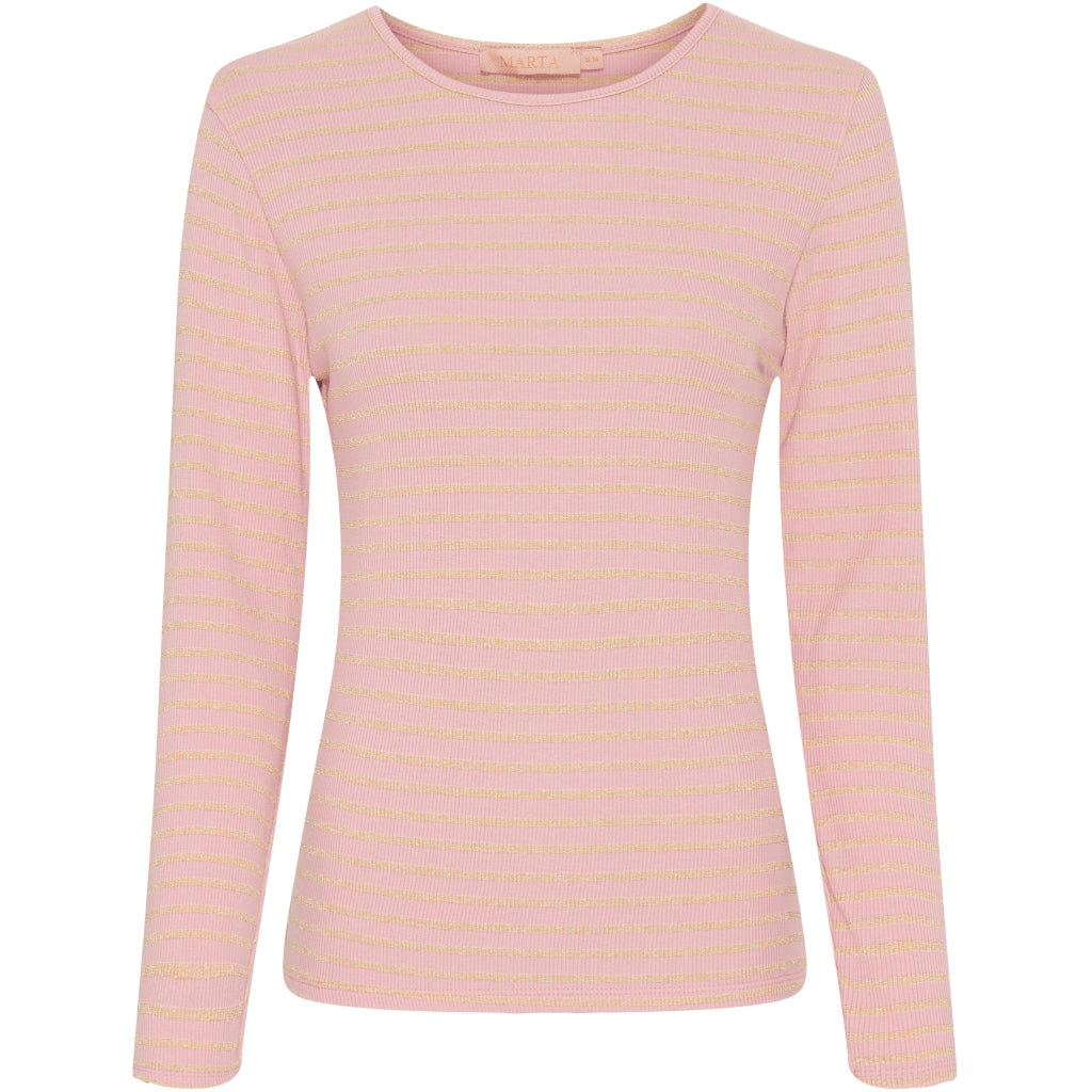 MARTA DU CHATEAU Marta Du Chateau dame bluse 5356 T-shirt Rose/Gold