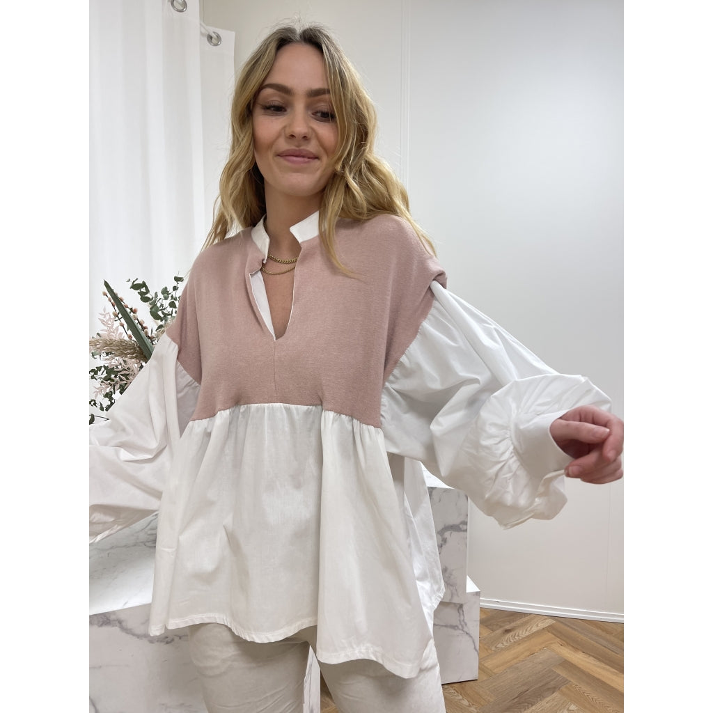 MARTA DU CHATEAU Marta Du Chateau dame bluse 82010 Restudsalg Pink