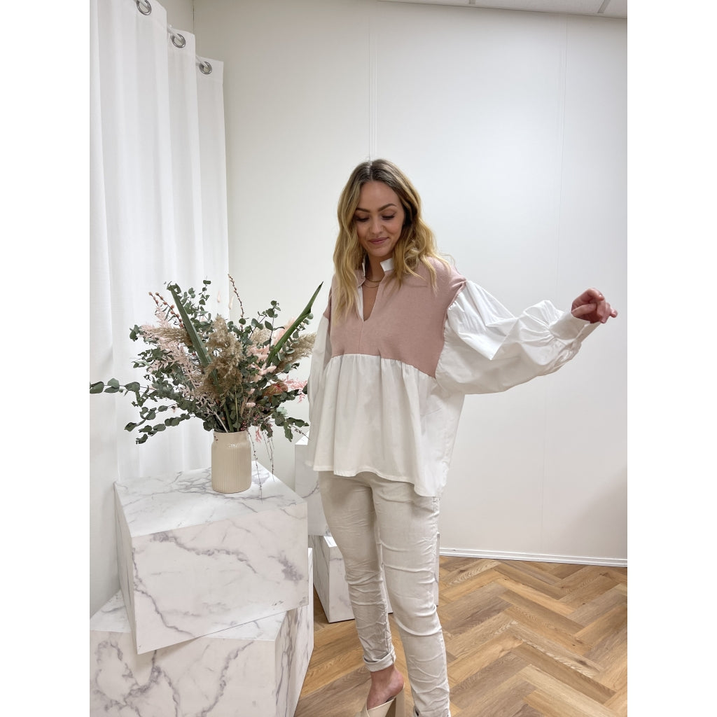 MARTA DU CHATEAU Marta Du Chateau dame bluse 82010 Restudsalg Pink