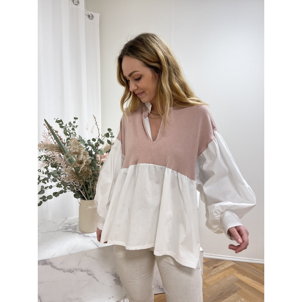 MARTA DU CHATEAU Marta Du Chateau dame bluse 82010 Restudsalg Pink