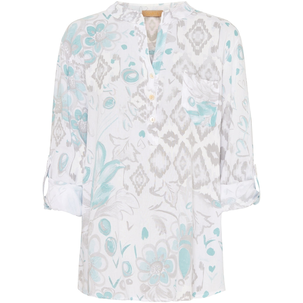 MARTA DU CHATEAU Marta Du Chateau dame bluse 8503 Restudsalg White Heart