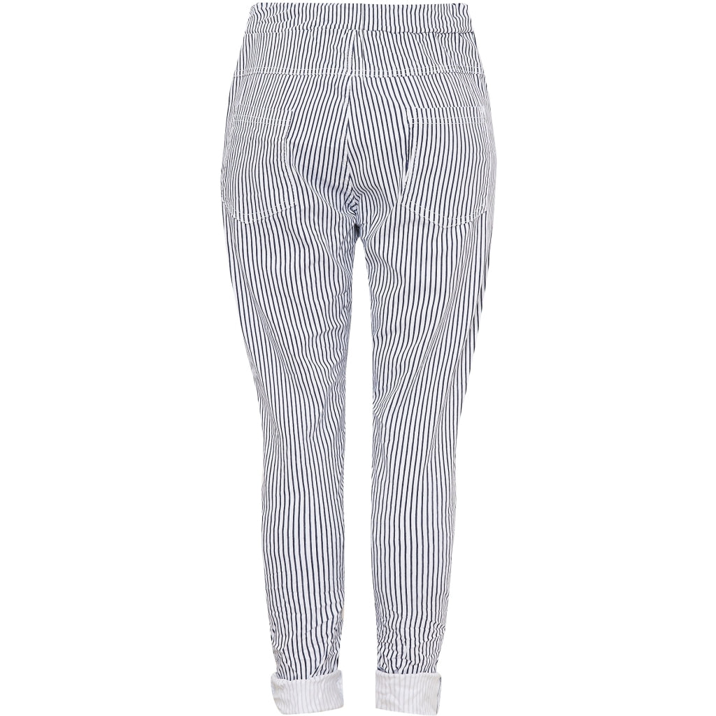 MARTA DU CHATEAU Marta du chateau dame bukser 6175 Pant Millerig White/Navy