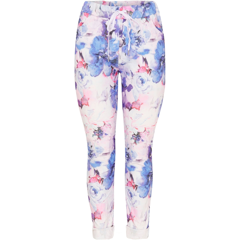 MARTA DU CHATEAU Marta Du Chateau dame bukser 6180 Pant Blue Flower