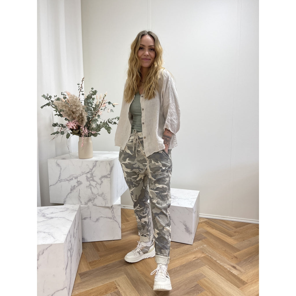 MARTA DU CHATEAU Marta Du Chateau dame bukser 67595 Pant Beige/Military