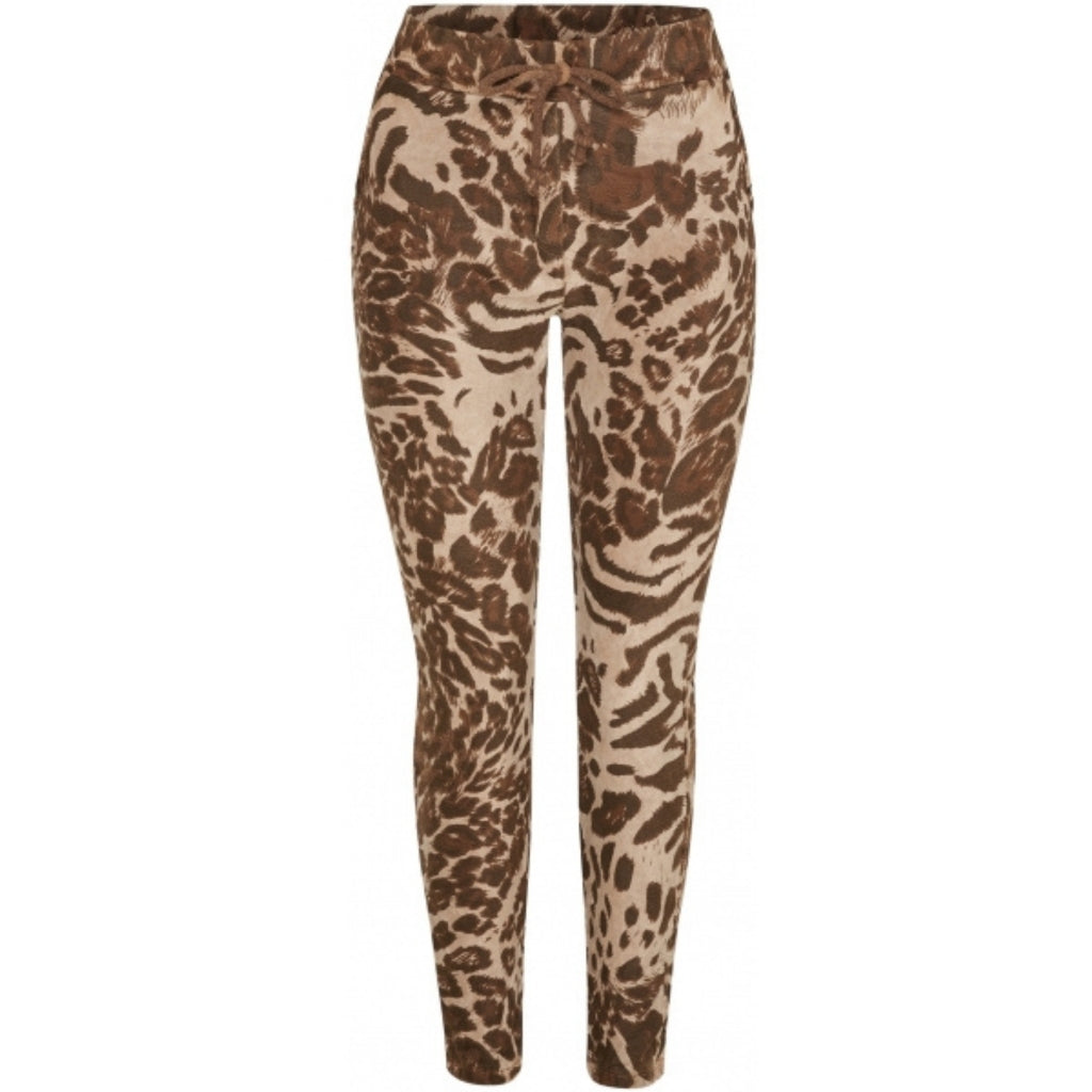 MARTA DU CHATEAU Marta Du Chateau dame bukser D2998 Restudsalg Brown animal 2