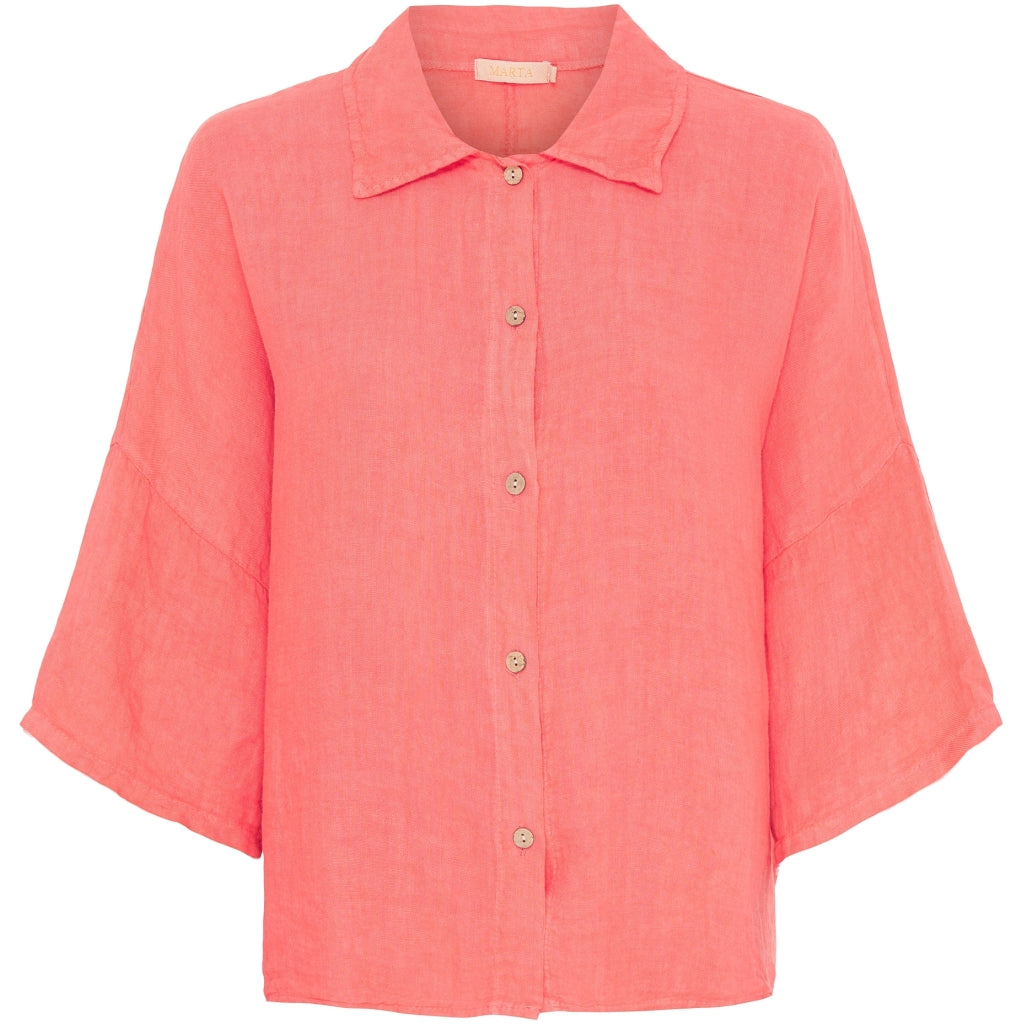 MARTA DU CHATEAU Marta Du Chateau dame skjorte 81295 Restudsalg Corallo1024SS