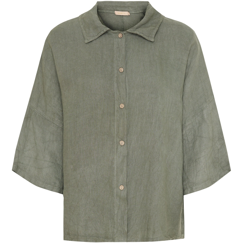 MARTA DU CHATEAU Marta Du Chateau dame skjorte 81295 Restudsalg Military2828SS