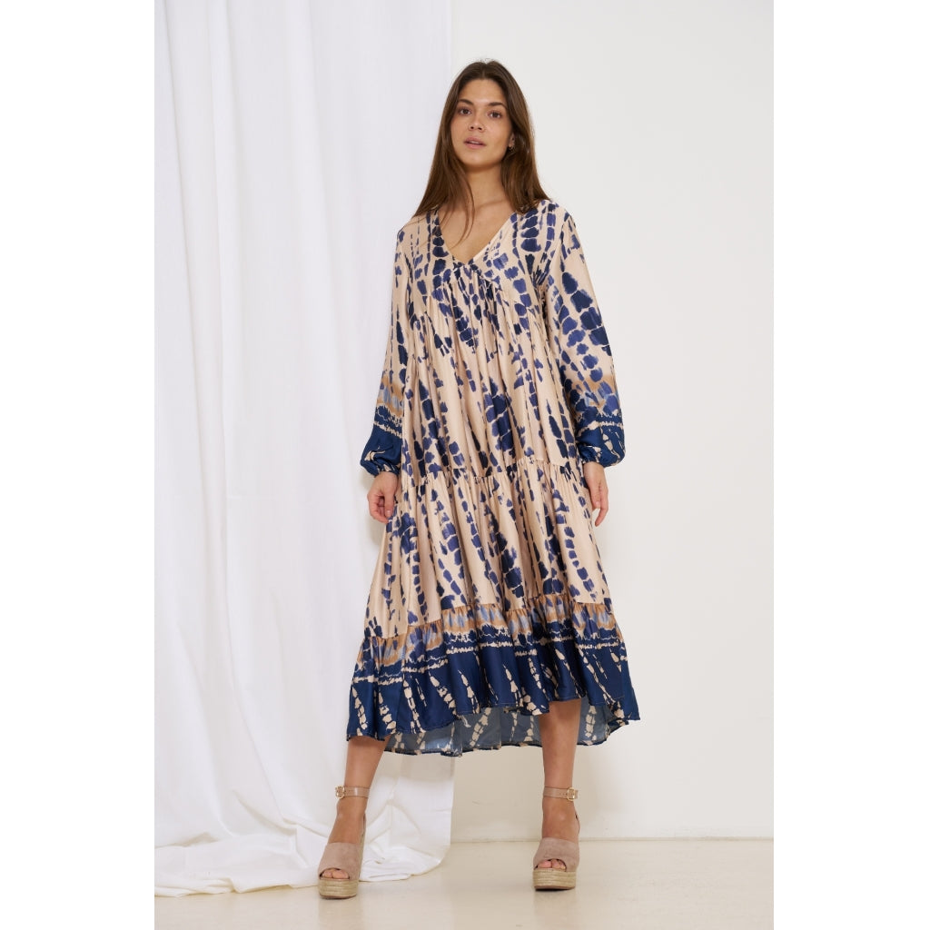 MARTA DU CHATEAU Marta Du Chateau dame kjole 2388 Dress Blue scuro