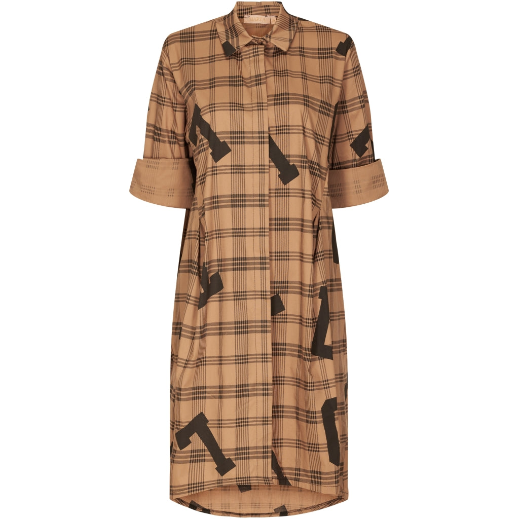 MARTA DU CHATEAU Marta Du Chateau dame kjole 32505ZM Restudsalg Camel